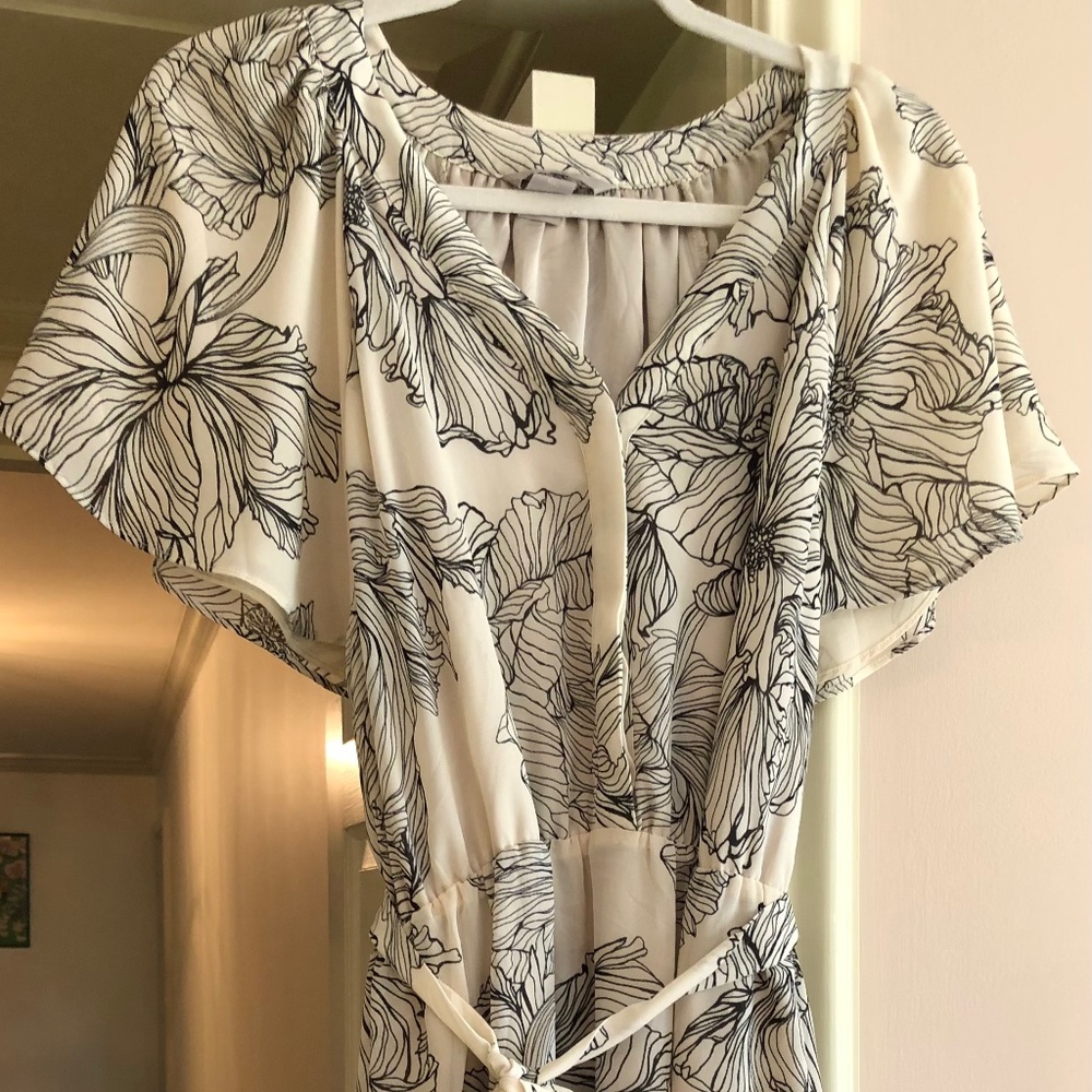 H&M flutter sleeve dress